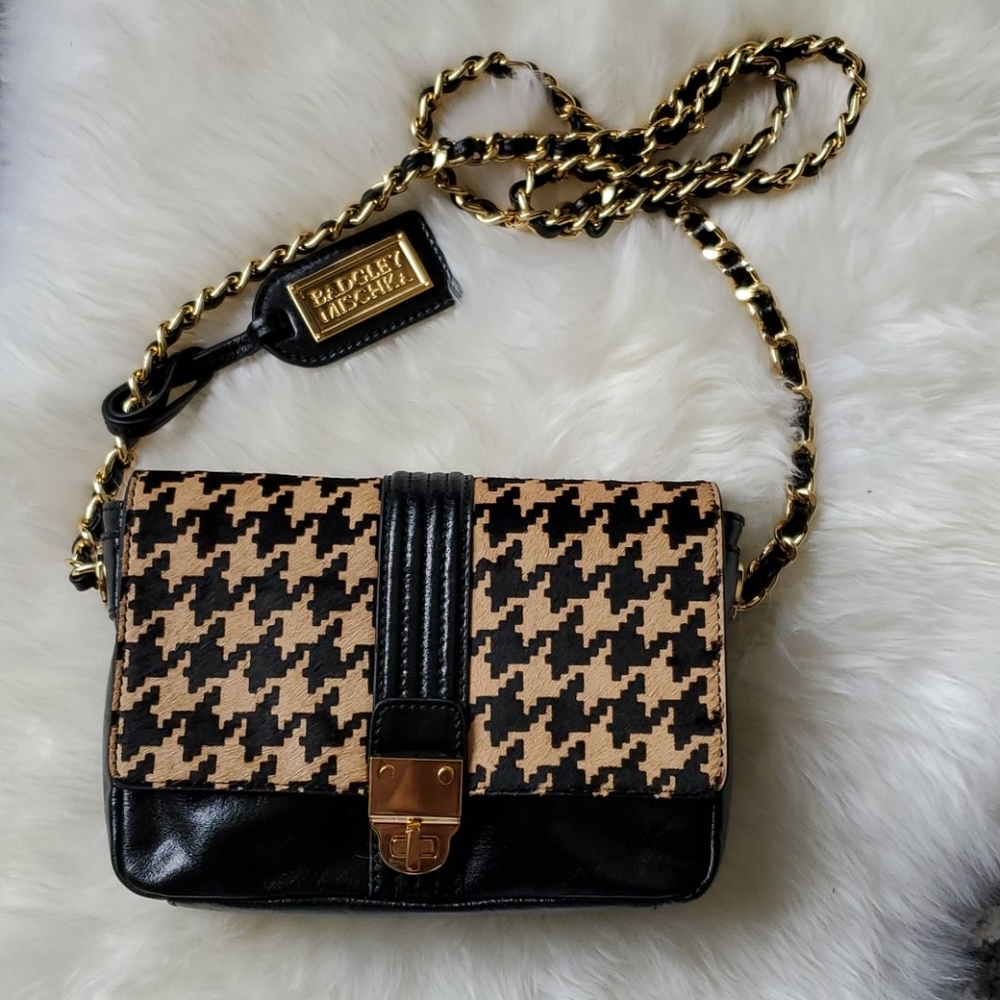 Badgley Mischka leather cross body handbag